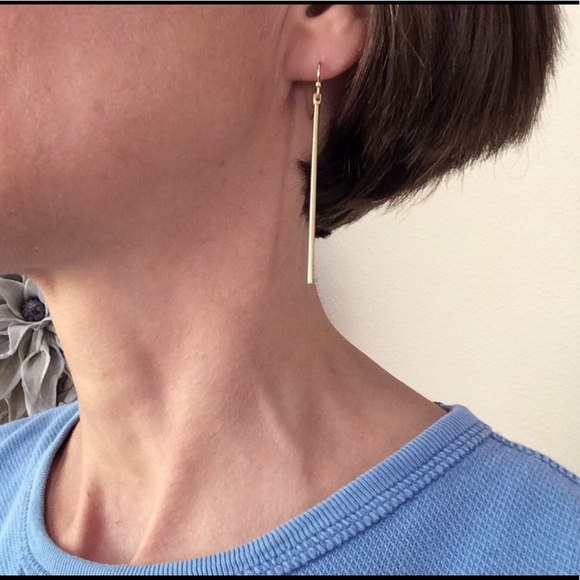 New Handcrafted Lightweight Brass Earrings - Picture 3 of 7